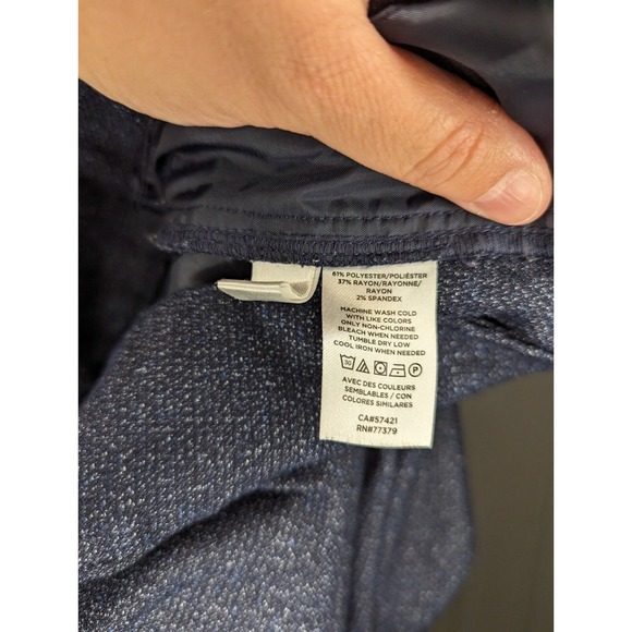 Ann Taylor Factory Pants Women's Size 8 Dress Slacks Navy Blue Pockets EUC - Picture 5 of 5